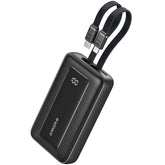 Anker Zolo Power Bank, 10,000mah 30w Max Fast Portable Charger With Built In Usb C And Mfi Certified Lightning Cables, Usb C&a, Battery Pack For Iphone 16/15 Series, Macbook, Galaxy Black - CompuMe